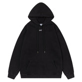 Off White Logo Drawstring Hoodie